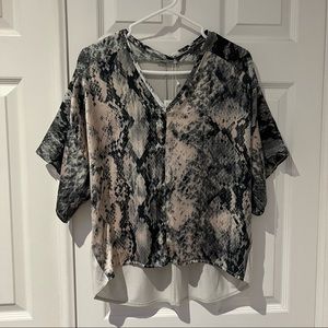 3/$30 NWT Zara Animal Print Kimono Style Top